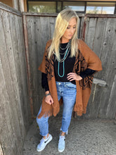 Load image into Gallery viewer, Fringe Aztec Kimono
