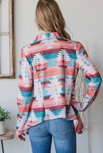 Aztec Print Blazer