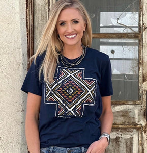 Kori Aztec Cross Tee