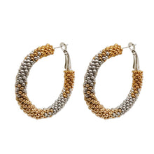 Load image into Gallery viewer, Bead Hoop Earrings
