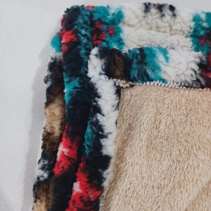 Aztec Sherpa Plush Blanket