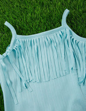 Load image into Gallery viewer, Kids - Blue Fringe Tank
