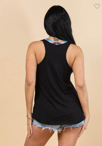 Aztec V Neck Tank Top