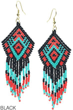 Load image into Gallery viewer, Beaded Earrings - Navajo Aztec
