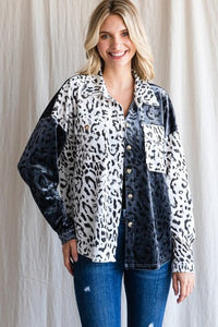 Leopard Velvet Top