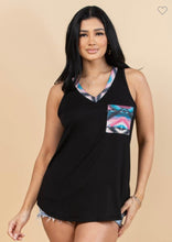 Load image into Gallery viewer, Aztec V Neck Tank Top
