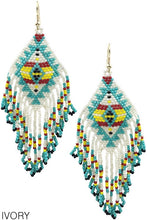 Load image into Gallery viewer, Beaded Earrings - Navajo Aztec
