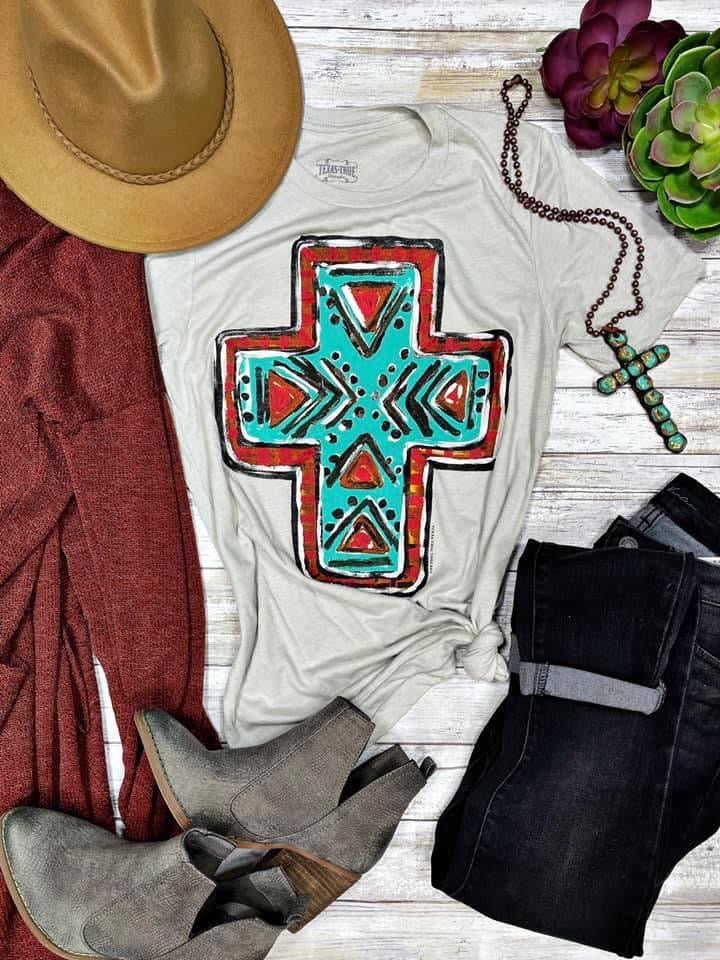 Aztec Cross Tee